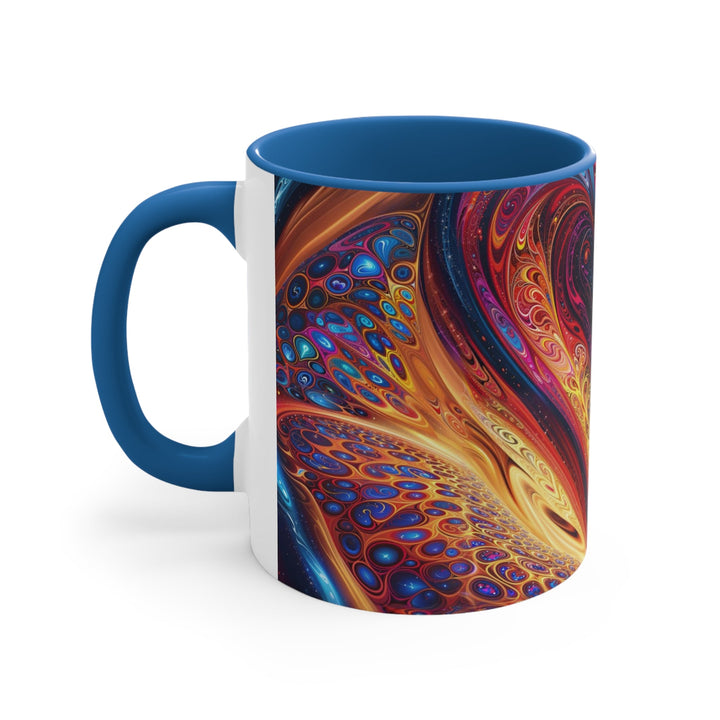 Cosmic Vibrant Swirls - Accent Coffee Mug - Mug - g(0D·IO) - Pink - 11oz -