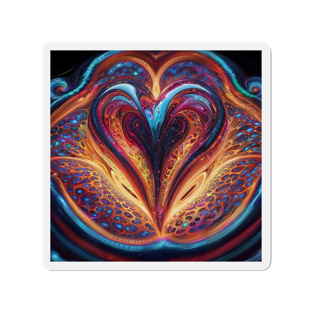 Cosmic Vibrant Swirls - Die-cut Magnet - Home Decor - g(0D·IO) - 5" x 5" - Die-Cut - 1 pc