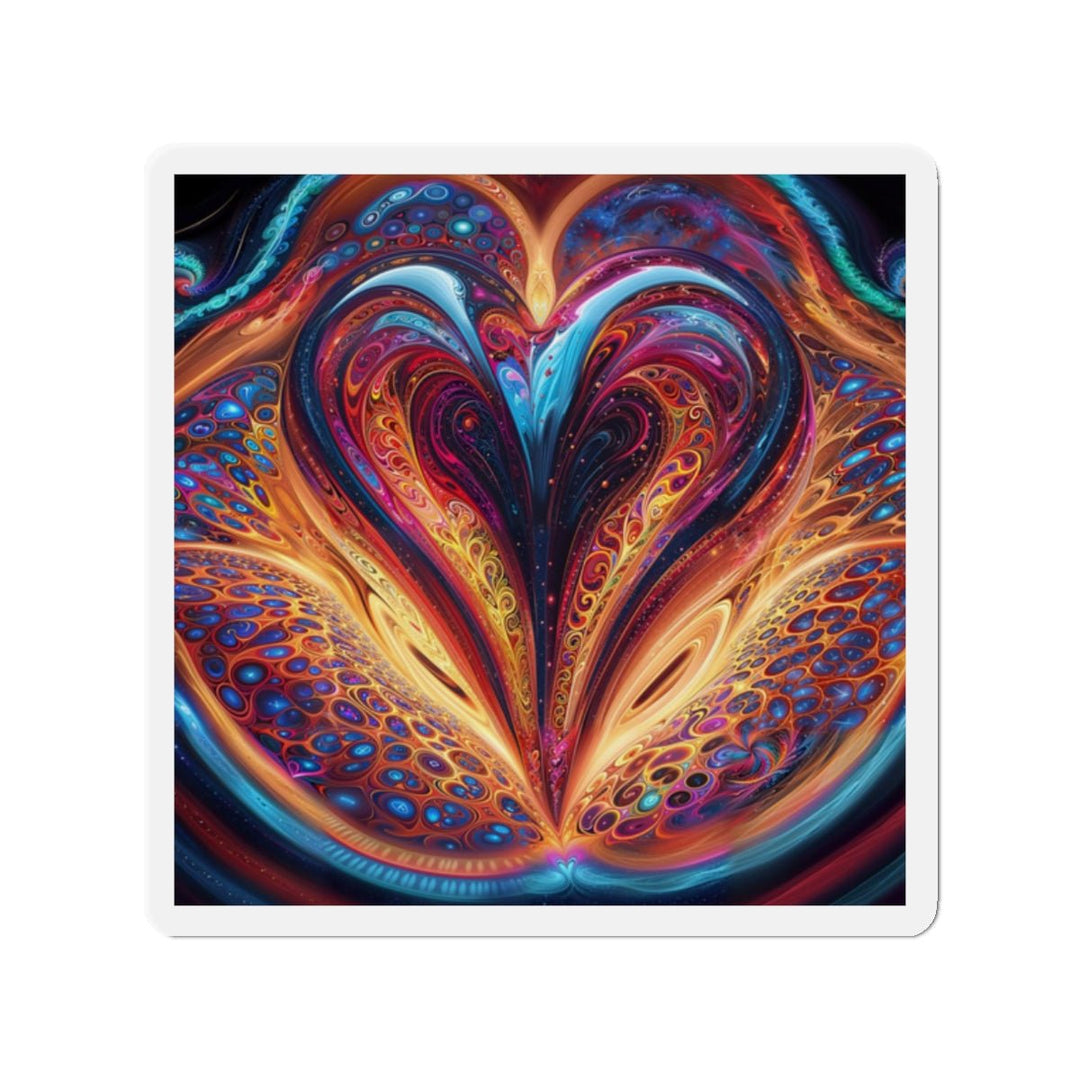 Cosmic Vibrant Swirls - Die-cut Magnet - Home Decor - g(0D·IO) - 2" x 2" - Die-Cut - 1 pc