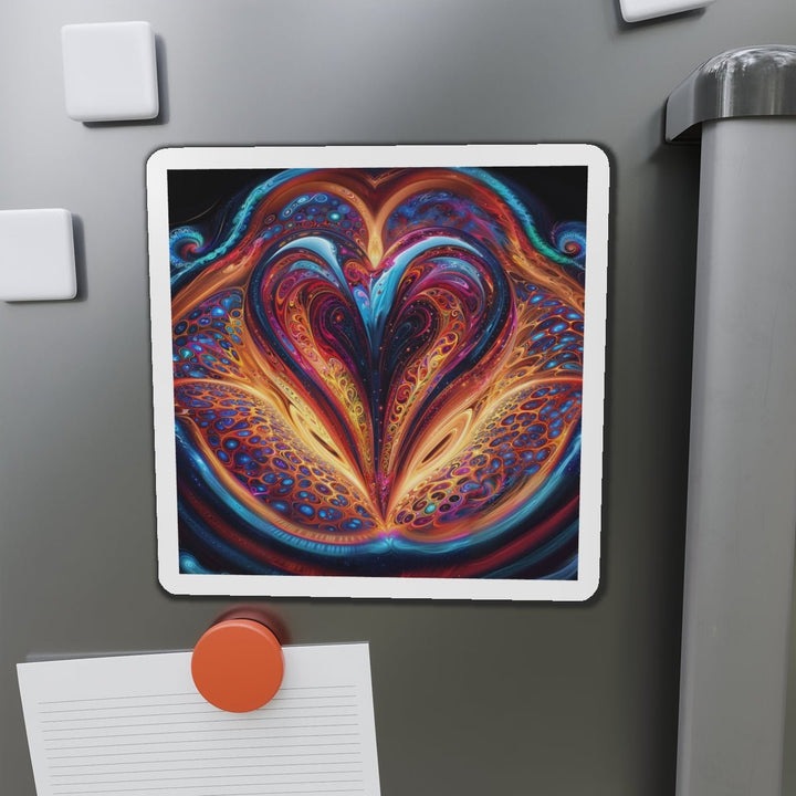 Cosmic Vibrant Swirls - Die-cut Magnet - Home Decor - g(0D·IO) - 6 × 6" - Die-Cut - 1 pc