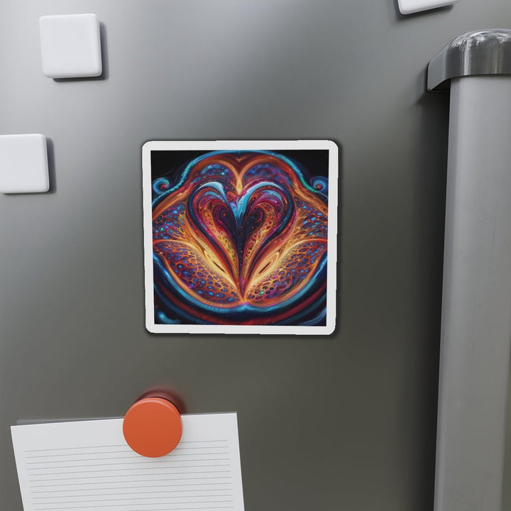 Cosmic Vibrant Swirls - Die-cut Magnet - Home Decor - g(0D·IO) - 6 × 6" - Die-Cut - 1 pc