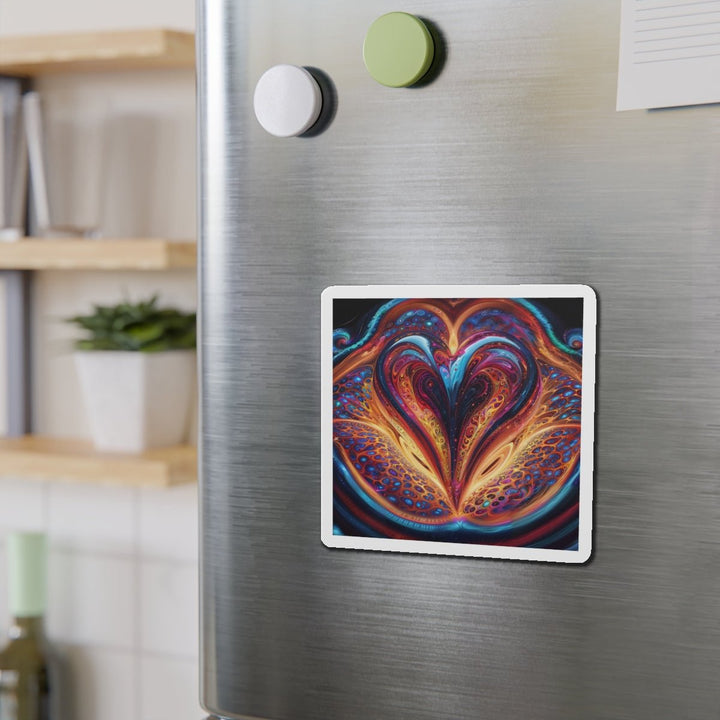 Cosmic Vibrant Swirls - Die-cut Magnet - Home Decor - g(0D·IO) - 6 × 6" - Die-Cut - 1 pc