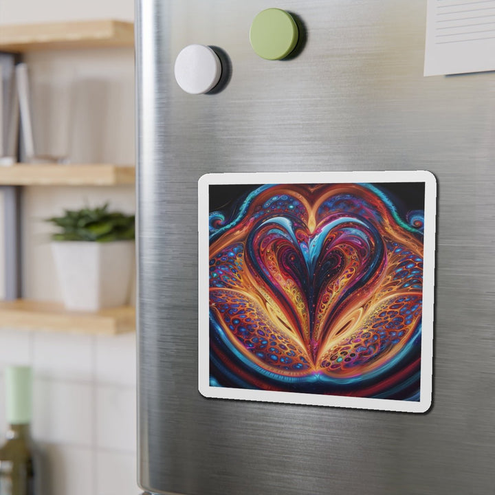 Cosmic Vibrant Swirls - Die-cut Magnet - Home Decor - g(0D·IO) - 6 × 6" - Die-Cut - 1 pc