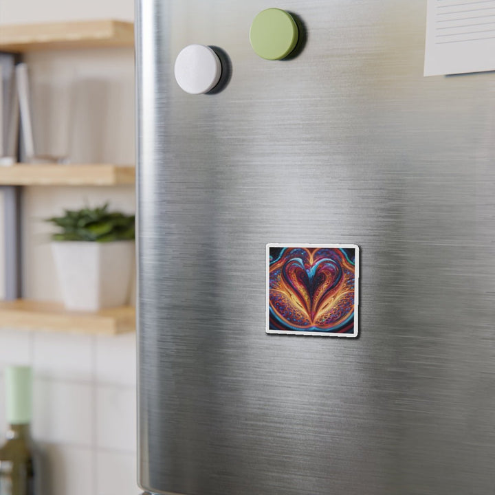Cosmic Vibrant Swirls - Die-cut Magnet - Home Decor - g(0D·IO) - 6 × 6" - Die-Cut - 1 pc