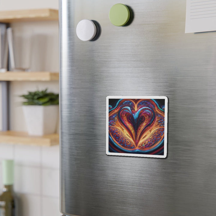 Cosmic Vibrant Swirls - Die-cut Magnet - Home Decor - g(0D·IO) - 6 × 6" - Die-Cut - 1 pc
