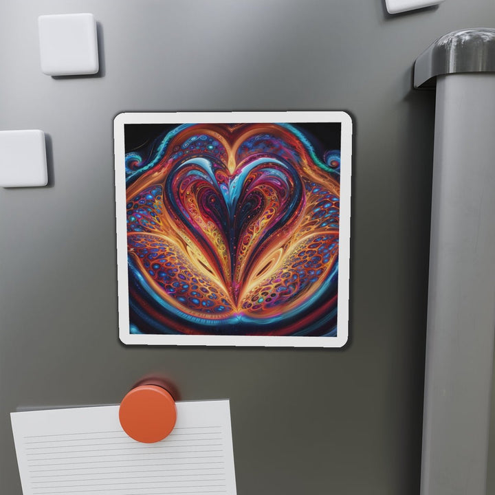 Cosmic Vibrant Swirls - Die-cut Magnet - Home Decor - g(0D·IO) - 6 × 6" - Die-Cut - 1 pc