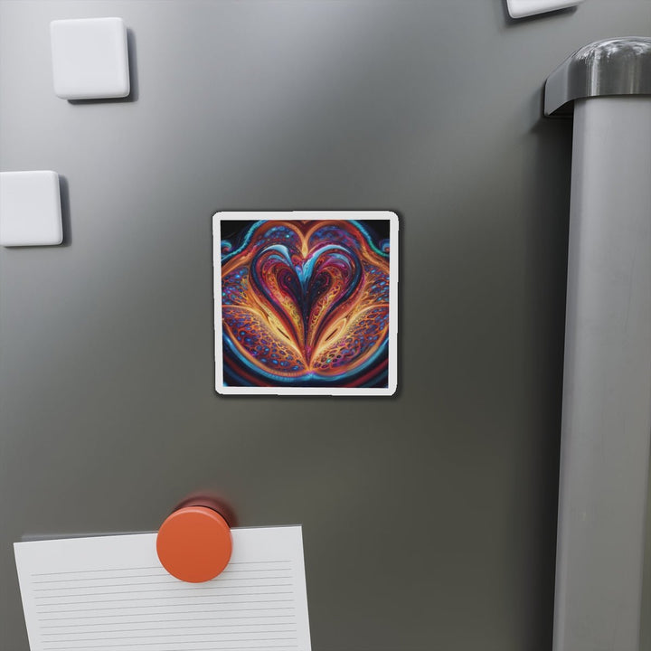 Cosmic Vibrant Swirls - Die-cut Magnet - Home Decor - g(0D·IO) - 6 × 6" - Die-Cut - 1 pc