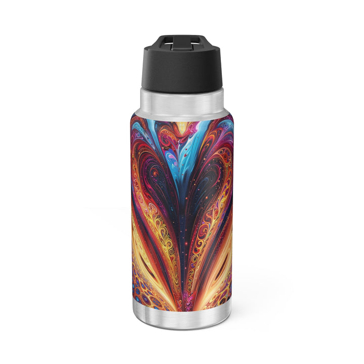 Cosmic Vibrant Swirls - Gator Tumbler 32oz - Mug - g(0D·IO) - Silver - 32oz -