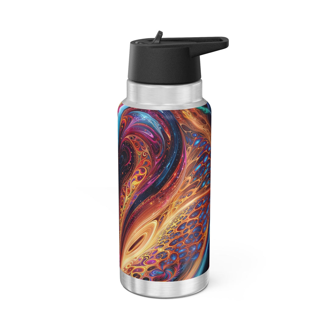 Cosmic Vibrant Swirls - Gator Tumbler 32oz - Mug - g(0D·IO) - Silver - 32oz -