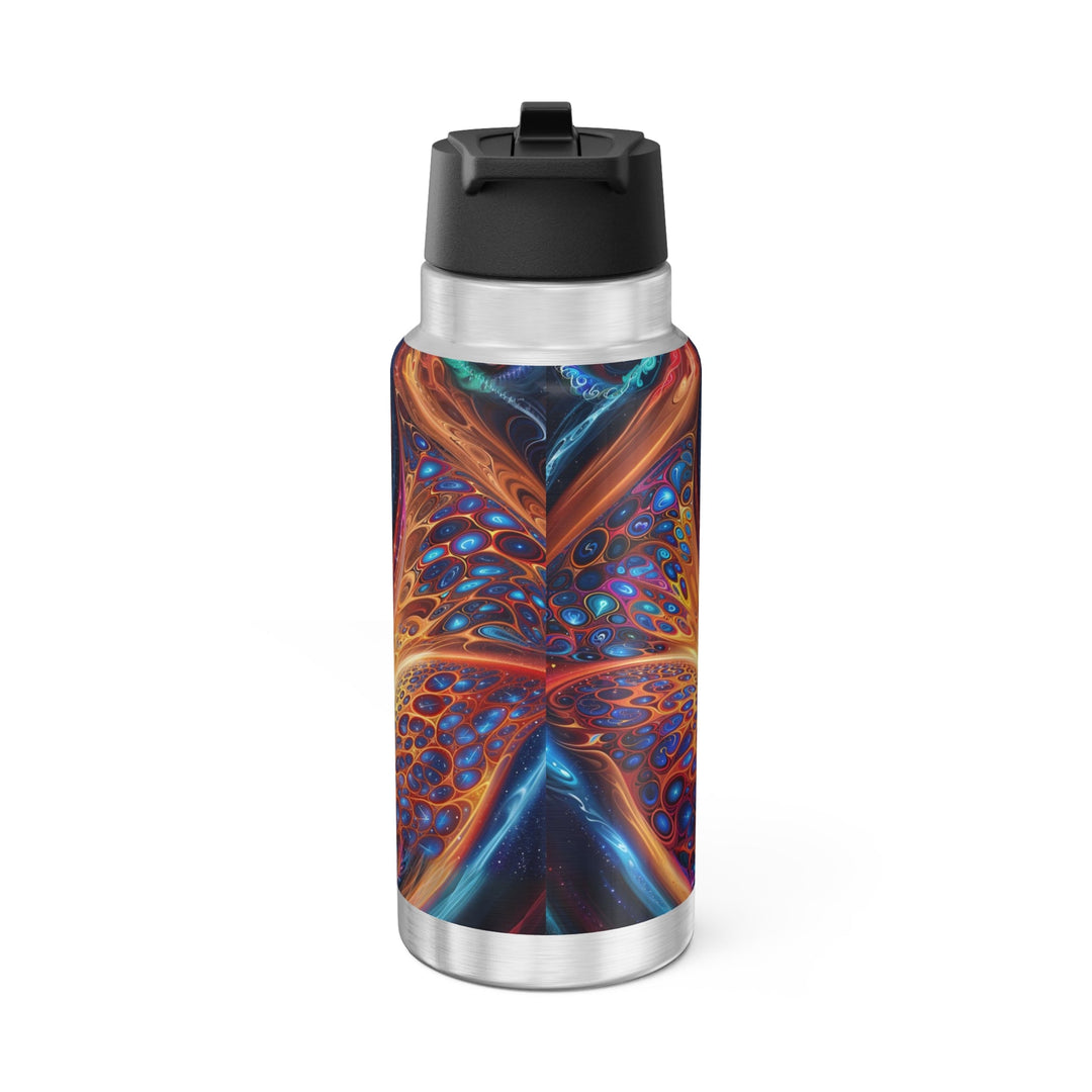 Cosmic Vibrant Swirls - Gator Tumbler 32oz - Mug - g(0D·IO) - Silver - 32oz -