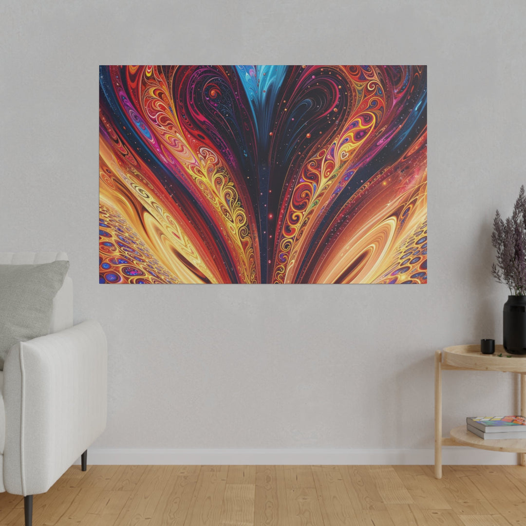 Cosmic Vibrant Swirls - Matte Canvas - Canvas - g(0D·IO) - 32" x 32" (Square) - 0.75'' -