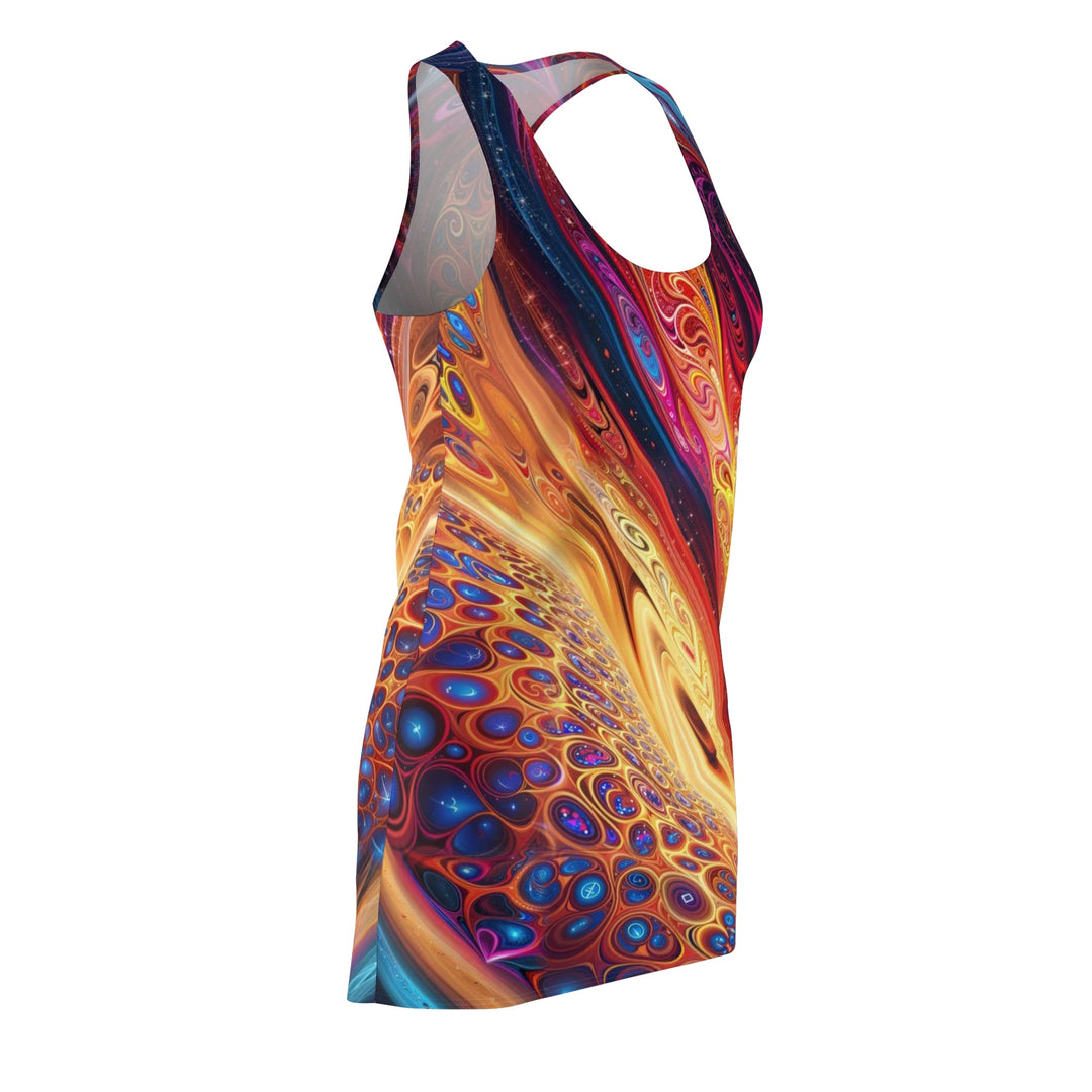 Cosmic Vibrant Swirls - Racerback Dress - All Over Prints - g(0D·IO) - XS - -