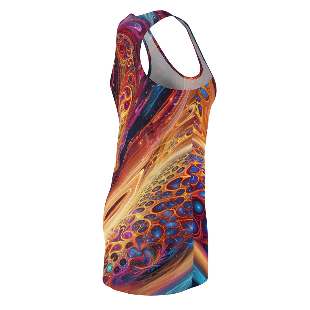 Cosmic Vibrant Swirls - Racerback Dress - All Over Prints - g(0D·IO) - XS - -