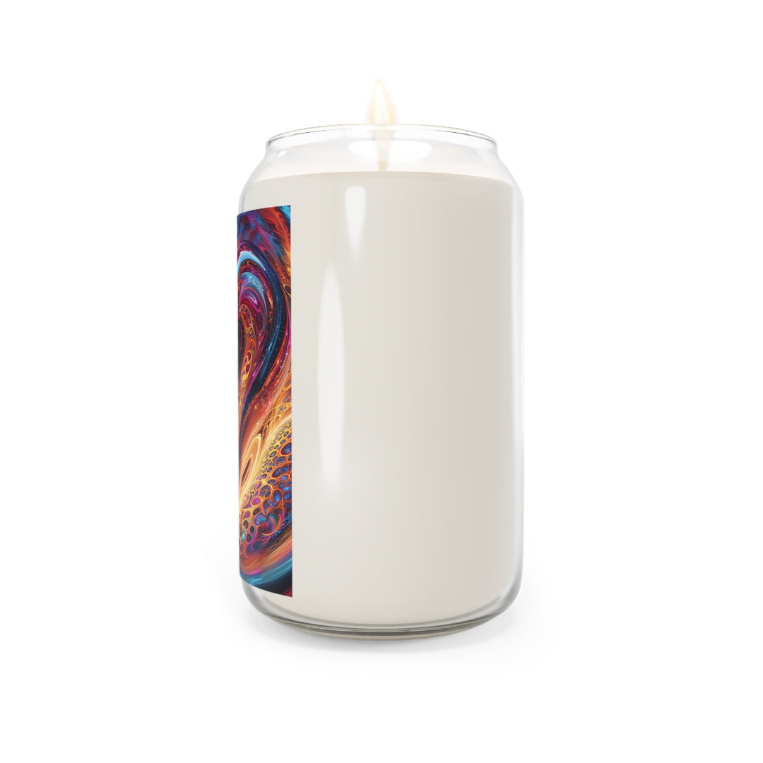 Cosmic Vibrant Swirls - Scented Candle - Home Decor - g(0D·IO) - Vanilla Bean - 13.75oz -