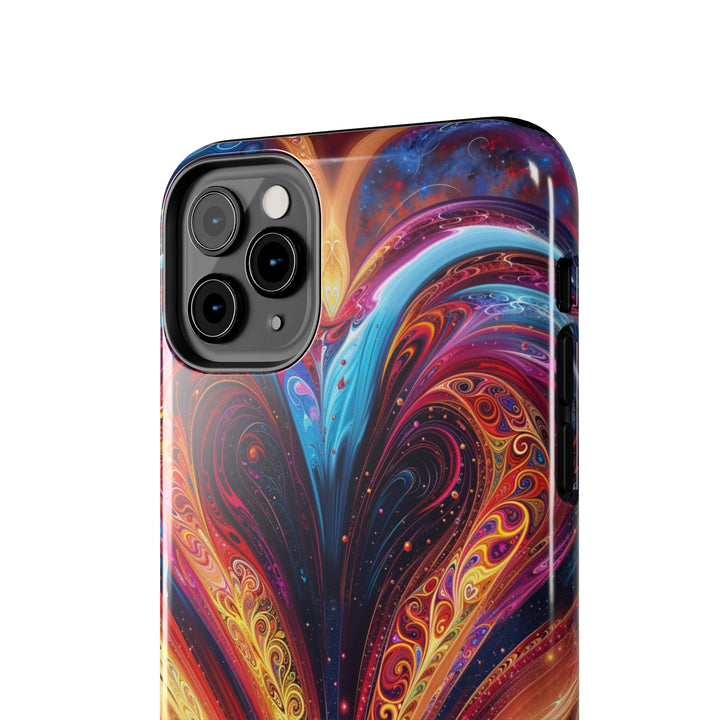 Cosmic Vibrant Swirls - Tough Phone Case - Phone Case - g(0D·IO) - iPhone 13 Mini - -