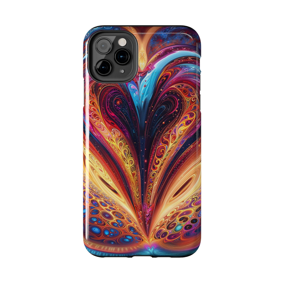 Cosmic Vibrant Swirls - Tough Phone Case - Phone Case - g(0D·IO) - iPhone 13 Mini - -