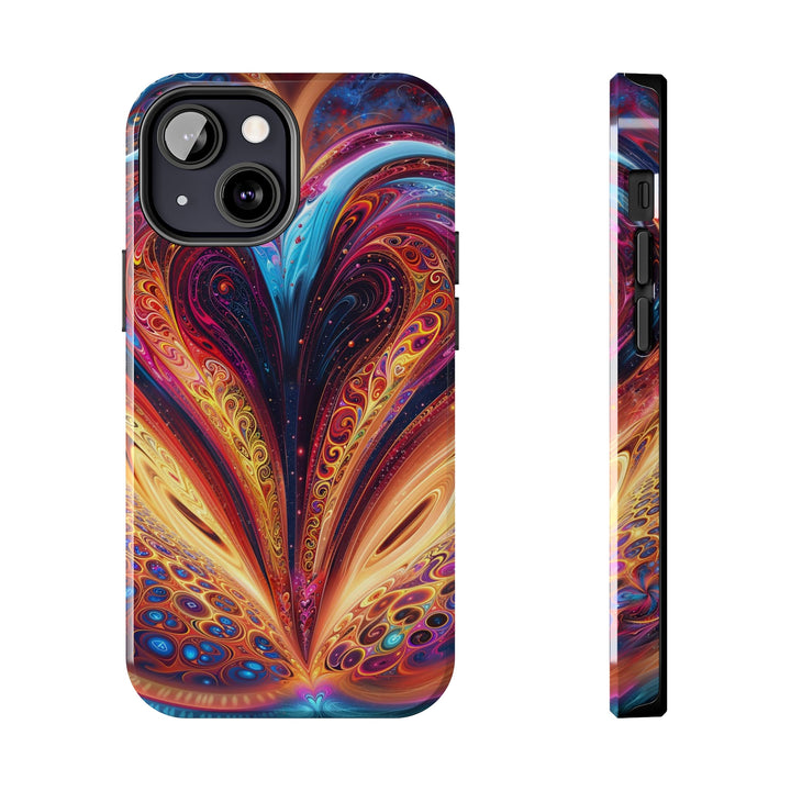 Cosmic Vibrant Swirls - Tough Phone Case - Phone Case - g(0D·IO) - iPhone 13 Mini - -