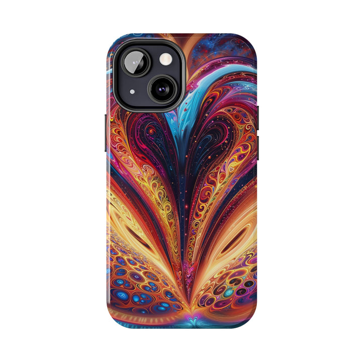 Cosmic Vibrant Swirls - Tough Phone Case - Phone Case - g(0D·IO) - iPhone 13 Mini - -