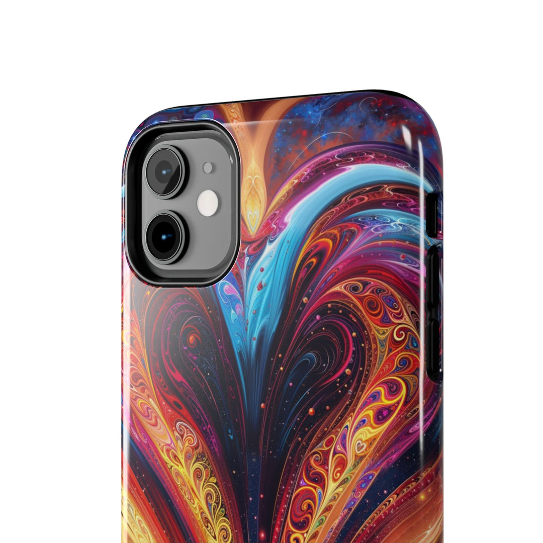 Cosmic Vibrant Swirls - Tough Phone Case - Phone Case - g(0D·IO) - iPhone 13 Mini - -