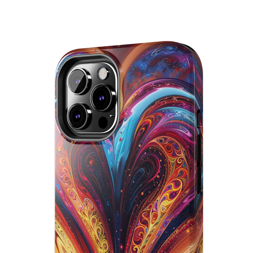 Cosmic Vibrant Swirls - Tough Phone Case - Phone Case - g(0D·IO) - iPhone 13 Mini - -