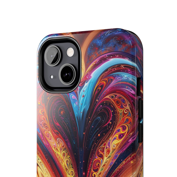 Cosmic Vibrant Swirls - Tough Phone Case - Phone Case - g(0D·IO) - iPhone 13 Mini - -