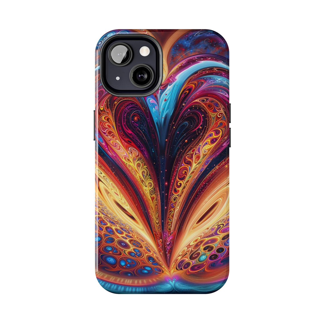 Cosmic Vibrant Swirls - Tough Phone Case - Phone Case - g(0D·IO) - iPhone 13 Mini - -