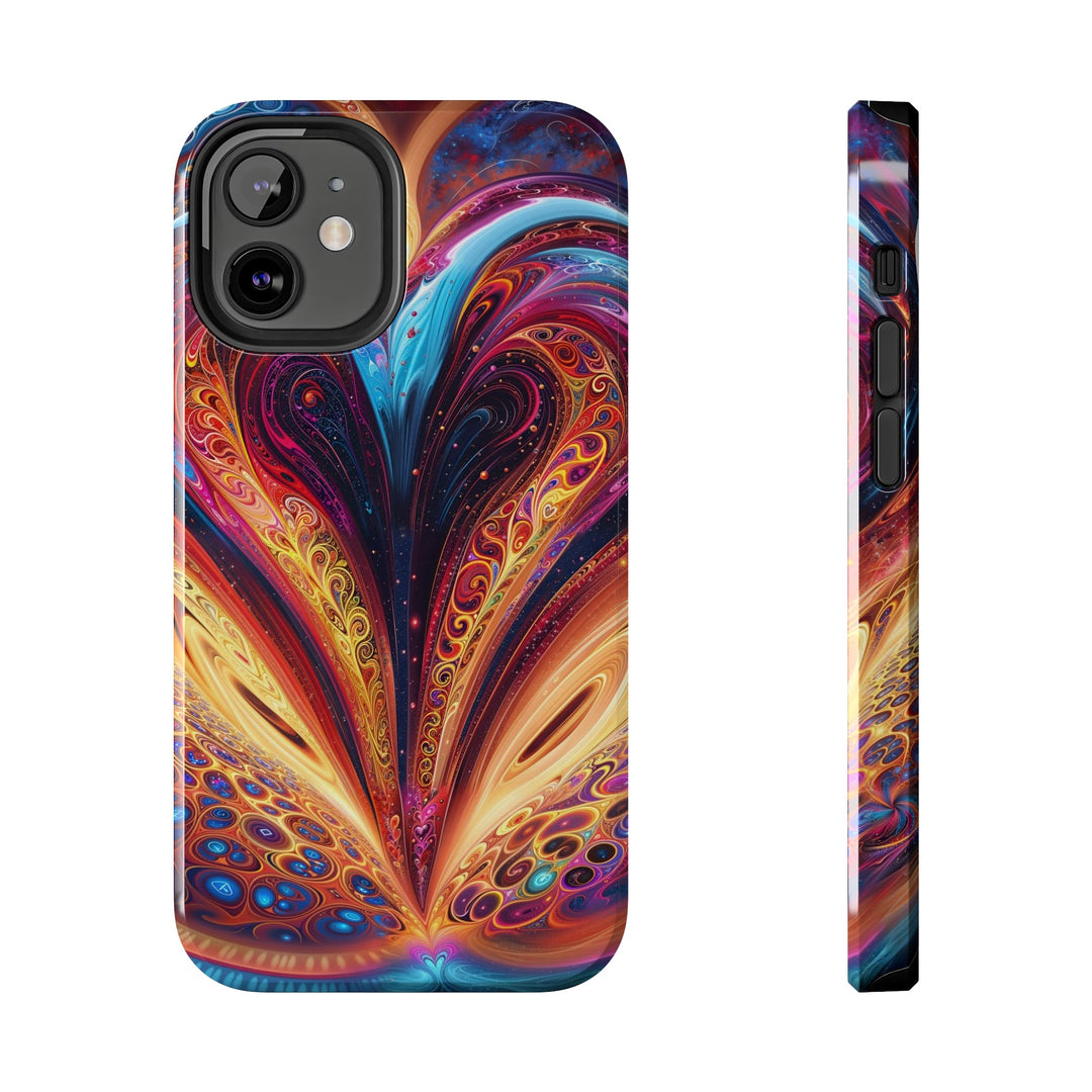 Cosmic Vibrant Swirls - Tough Phone Case - Phone Case - g(0D·IO) - iPhone 12 Mini - -