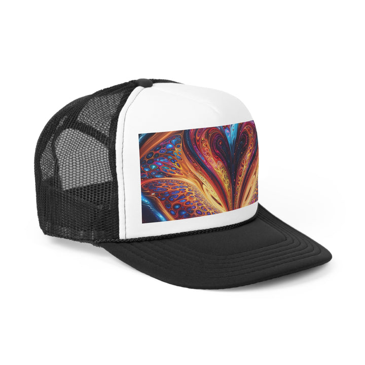 Cosmic Vibrant Swirls - Trucker Hat - Hats - g(0D·IO) - Pink - One size -