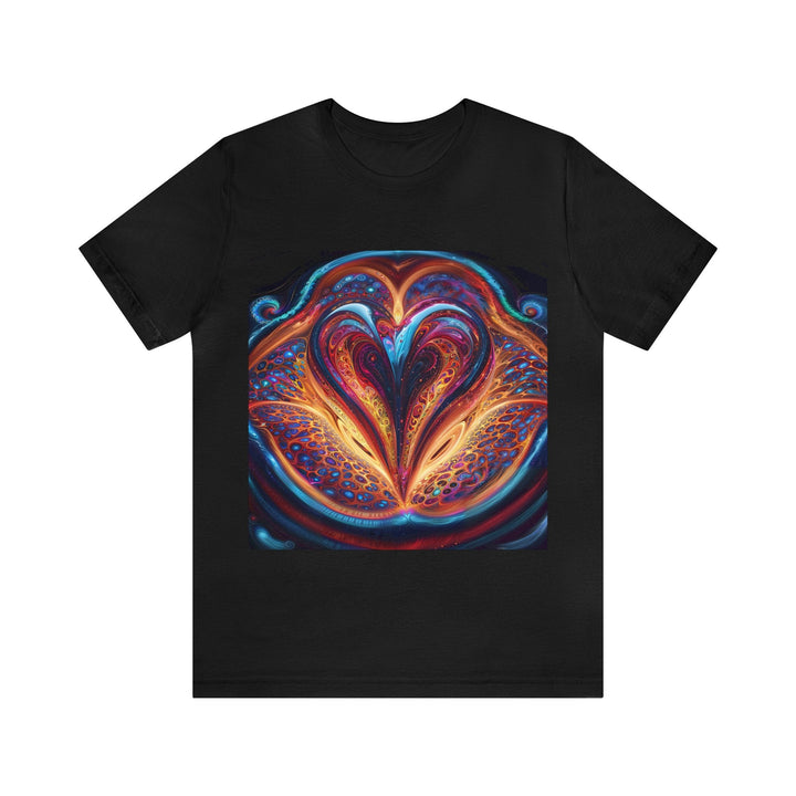 Cosmic Vibrant Swirls - Unisex Jersey Short Sleeve Tee - T-Shirt - g(0D·IO) - Black - S -