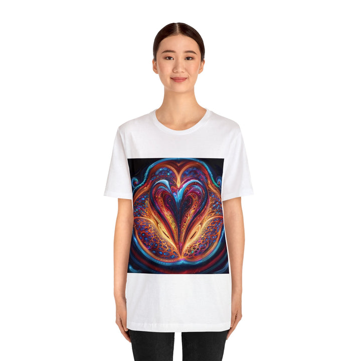 Cosmic Vibrant Swirls - Unisex Jersey Short Sleeve Tee - T-Shirt - g(0D·IO) - Black - S -