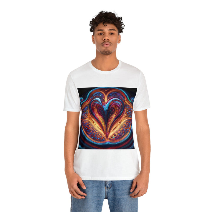 Cosmic Vibrant Swirls - Unisex Jersey Short Sleeve Tee - T-Shirt - g(0D·IO) - Black - S -