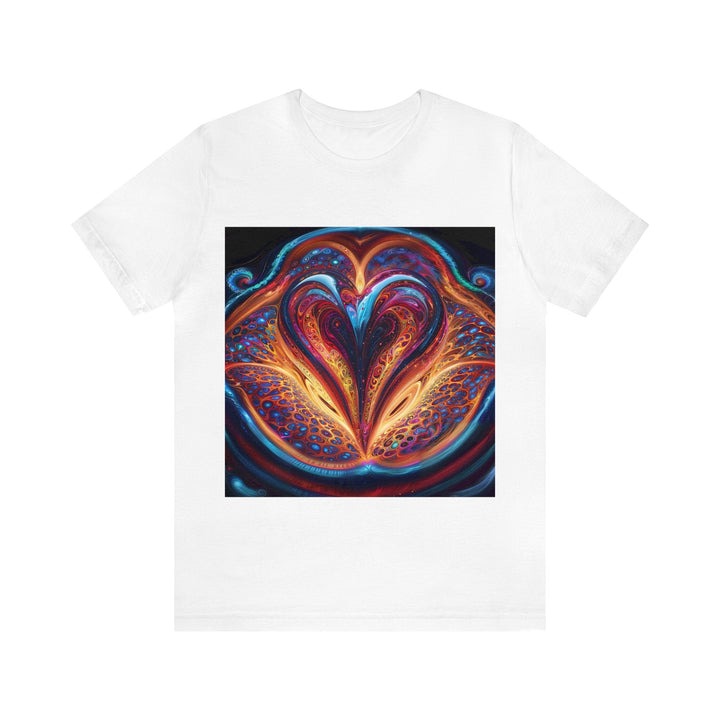 Cosmic Vibrant Swirls - Unisex Jersey Short Sleeve Tee - T-Shirt - g(0D·IO) - White - S -