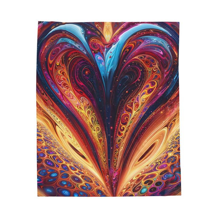 Cosmic Vibrant Swirls - Velveteen Plush Blanket - All Over Prints - g(0D·IO) - 50" × 60" - -