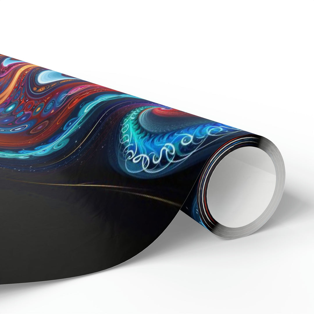 Cosmic Vibrant Swirls - Wrapping Paper - Home Decor - g(0D·IO) - 30'' x 72'' - Matte -