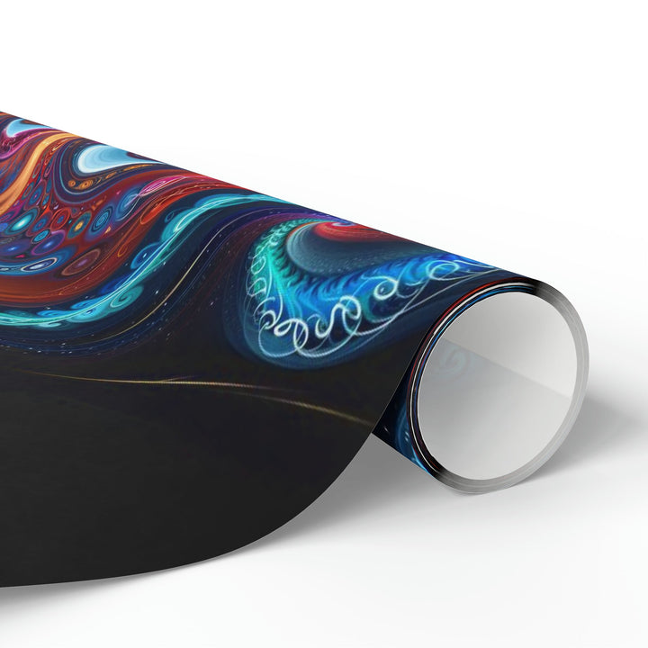 Cosmic Vibrant Swirls - Wrapping Paper - Home Decor - g(0D·IO) - 30'' x 72'' - Matte -
