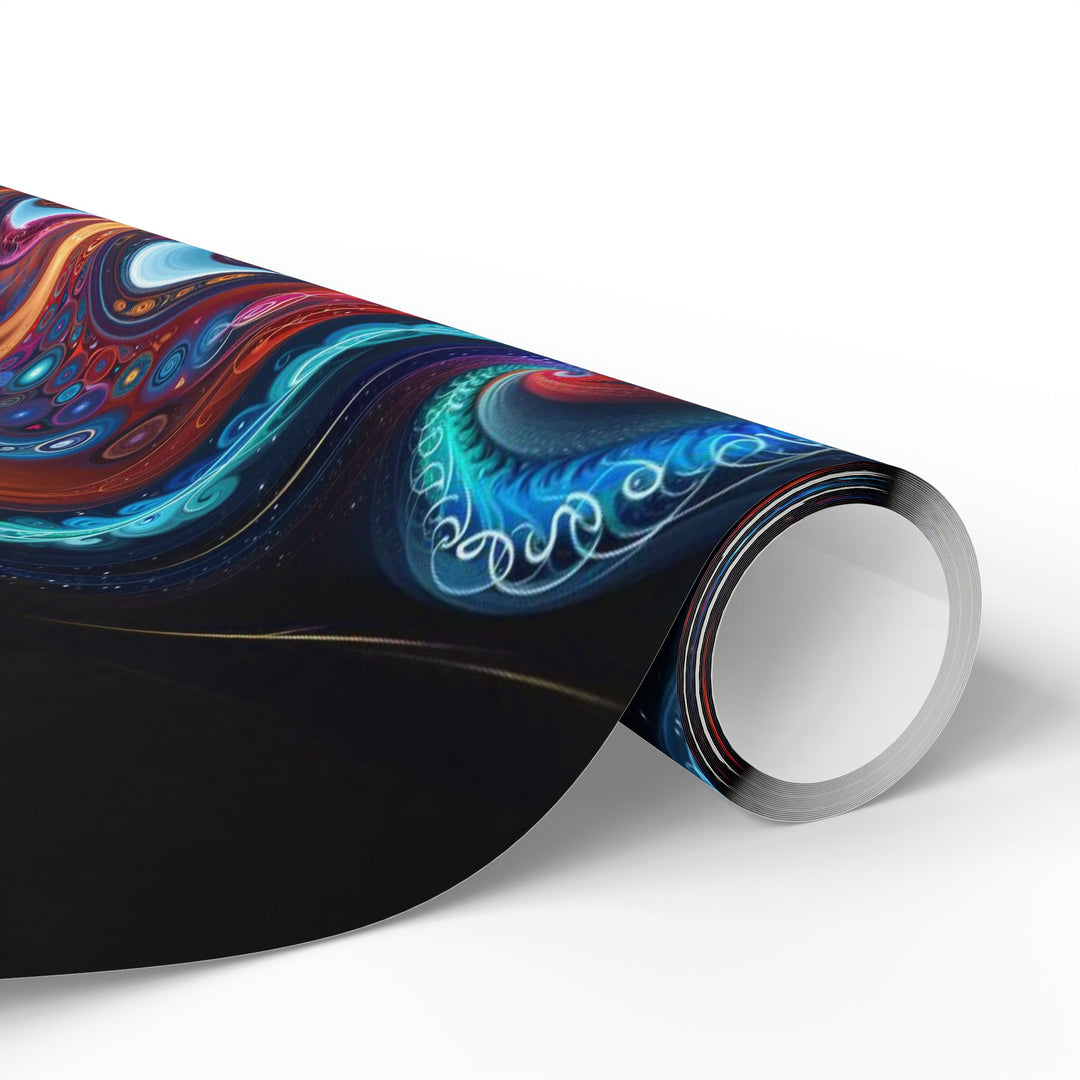 Cosmic Vibrant Swirls - Wrapping Paper - Home Decor - g(0D·IO) - 30'' x 72'' - Matte -
