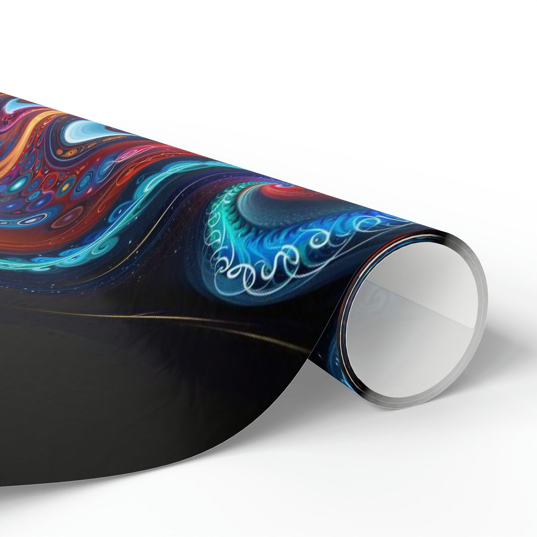 Cosmic Vibrant Swirls - Wrapping Paper - Home Decor - g(0D·IO) - 30'' x 72'' - Matte -
