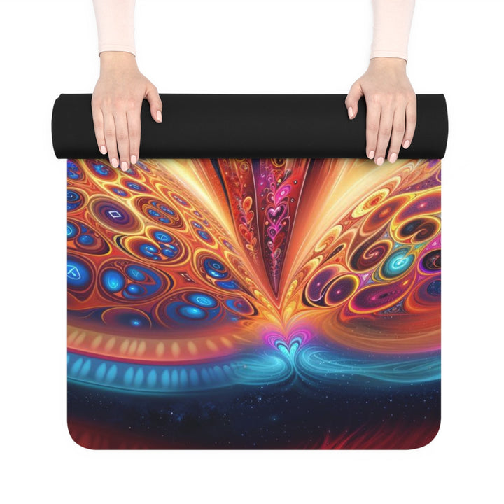 Cosmic Vibrant Swirls - Yoga Mat - Home Decor - g(0D·IO) - 24” x 68” - -