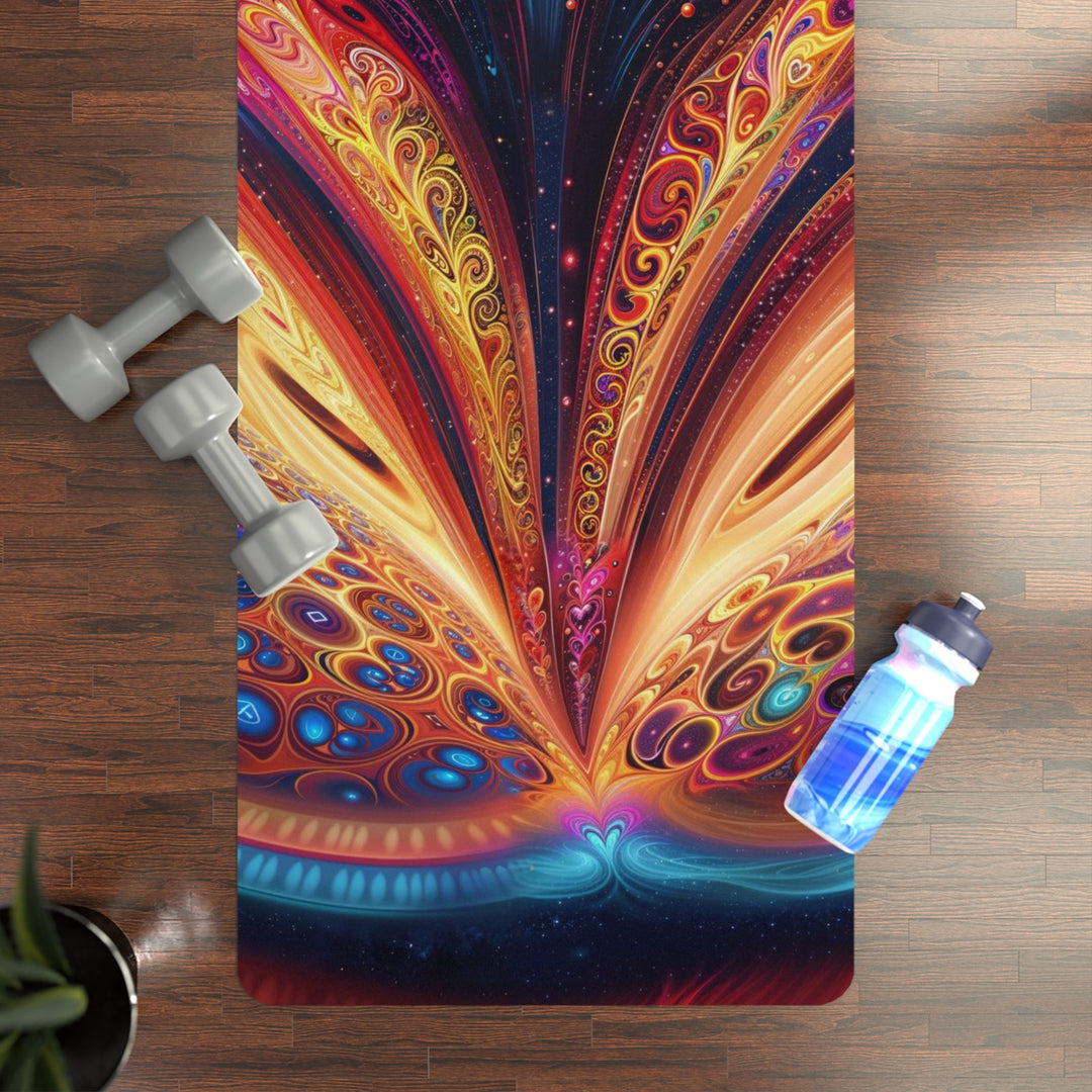 Cosmic Vibrant Swirls - Yoga Mat - Home Decor - g(0D·IO) - 24” x 68” - -