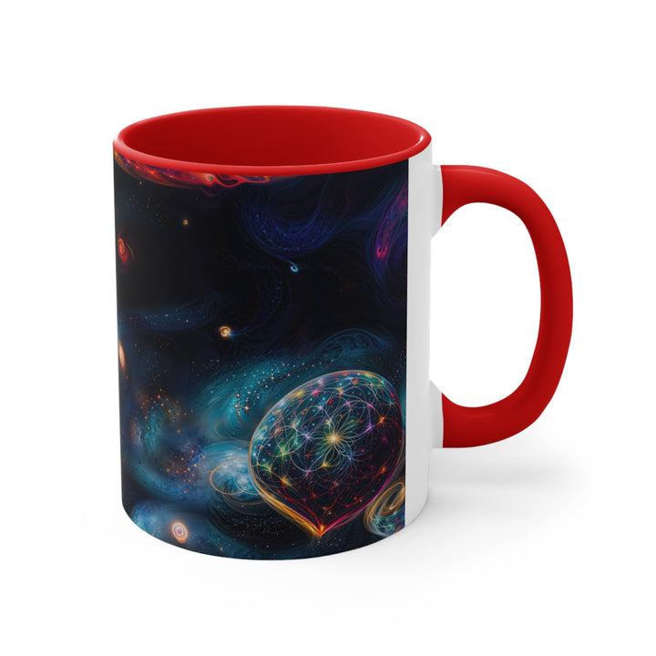 Cosmic Vibrant Tapestry - Accent Coffee Mug - Mug - g(0D·IO) - Pink - 11oz -