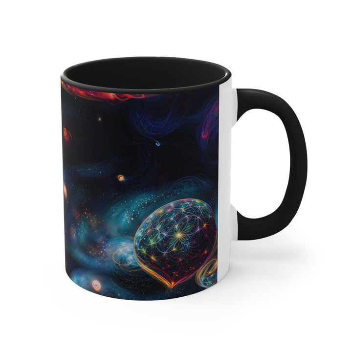 Cosmic Vibrant Tapestry - Accent Coffee Mug - Mug - g(0D·IO) - Pink - 11oz -