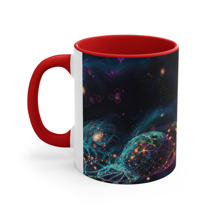 Cosmic Vibrant Tapestry - Accent Coffee Mug - Mug - g(0D·IO) - Pink - 11oz -