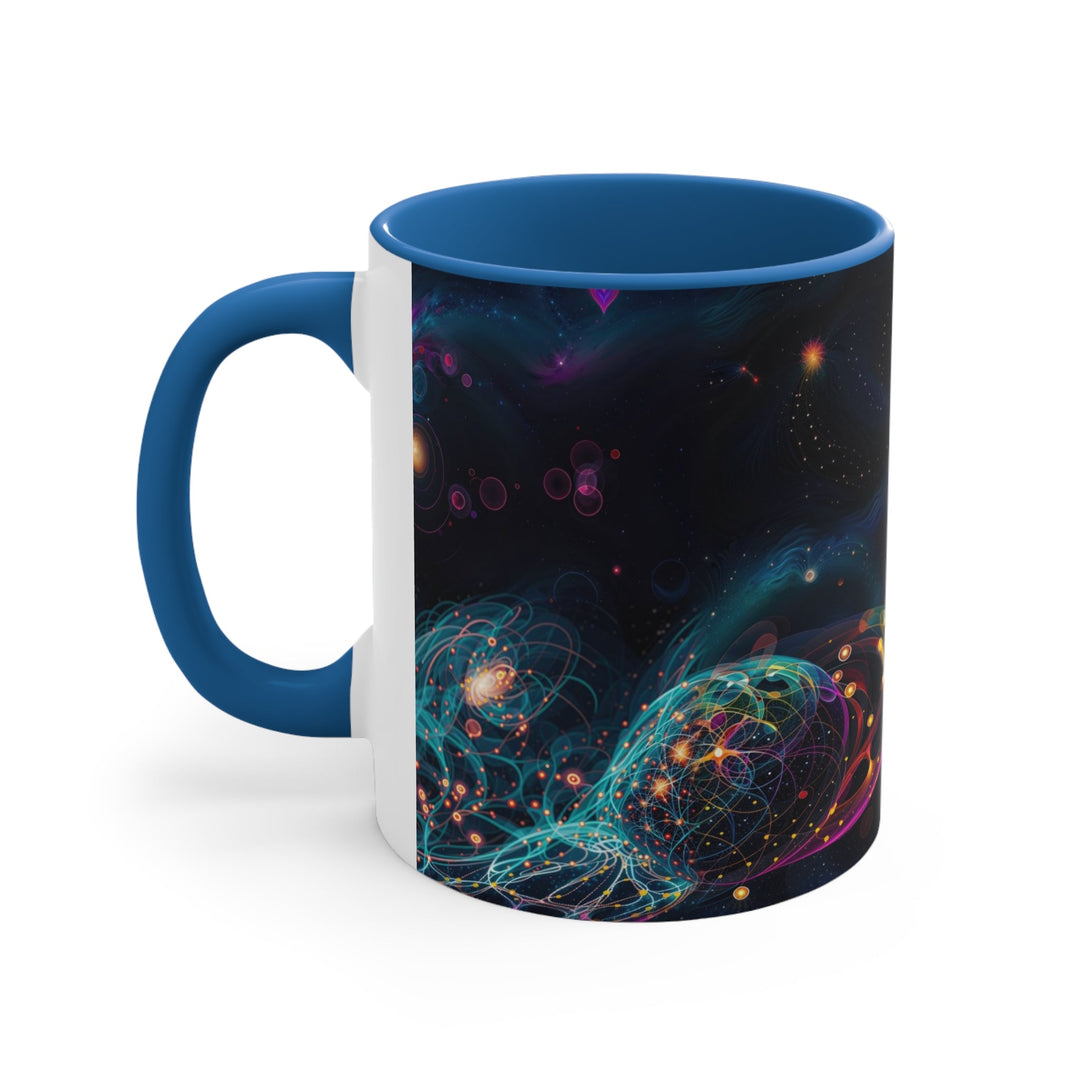 Cosmic Vibrant Tapestry - Accent Coffee Mug - Mug - g(0D·IO) - Pink - 11oz -