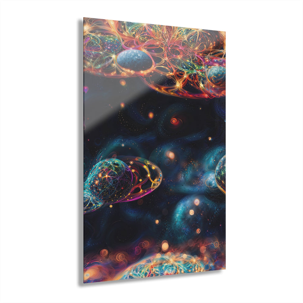 Cosmic Vibrant Tapestry - Acrylic Prints (French Cleat Hanging) - Home Decor - g(0D·IO) - 24" x 36" (Vertical) - 0.25'' -