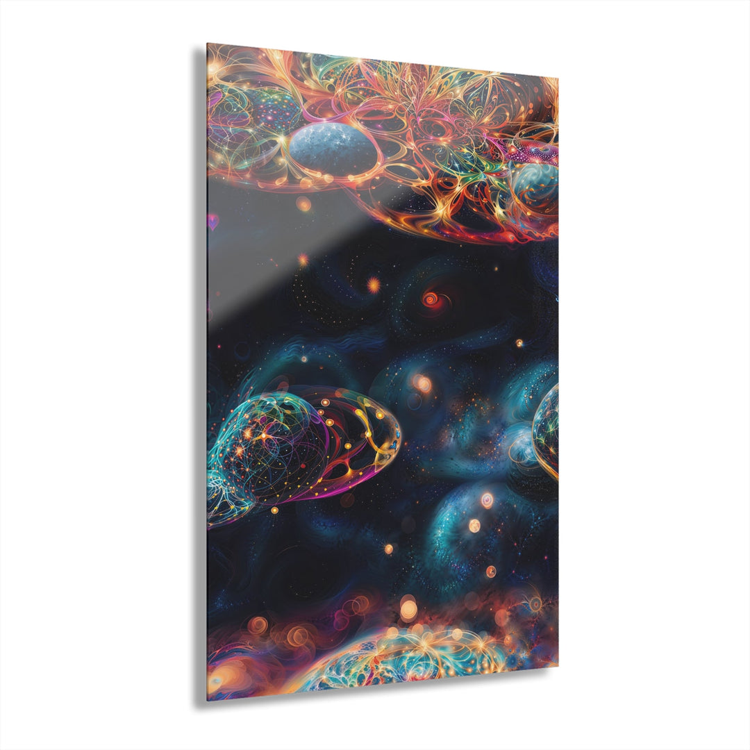 Cosmic Vibrant Tapestry - Acrylic Prints (French Cleat Hanging) - Home Decor - g(0D·IO) - 24" x 36" (Vertical) - 0.25'' -