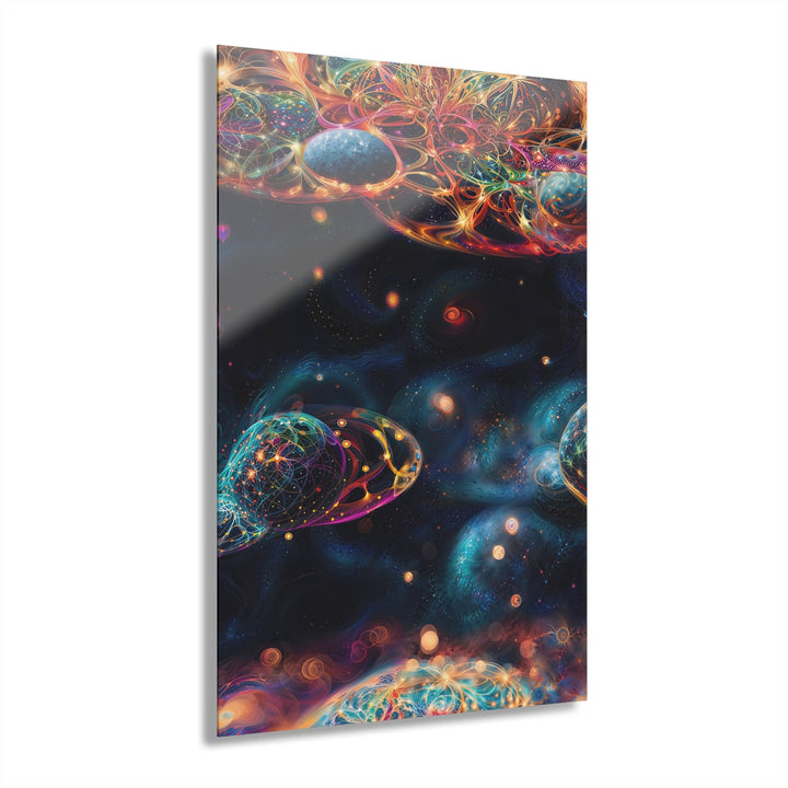 Cosmic Vibrant Tapestry - Acrylic Prints (French Cleat Hanging) - Home Decor - g(0D·IO) - 24" x 36" (Vertical) - 0.25'' -