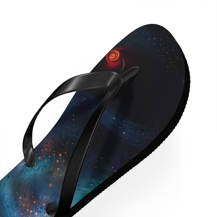 Cosmic Vibrant Tapestry - Flip Flops - Shoes - g(0D·IO) - XL - Black sole -