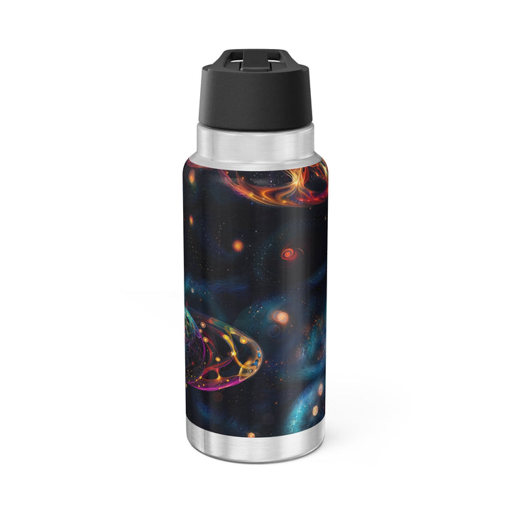 Cosmic Vibrant Tapestry - Gator Tumbler 32oz - Mug - g(0D·IO) - Silver - 32oz -