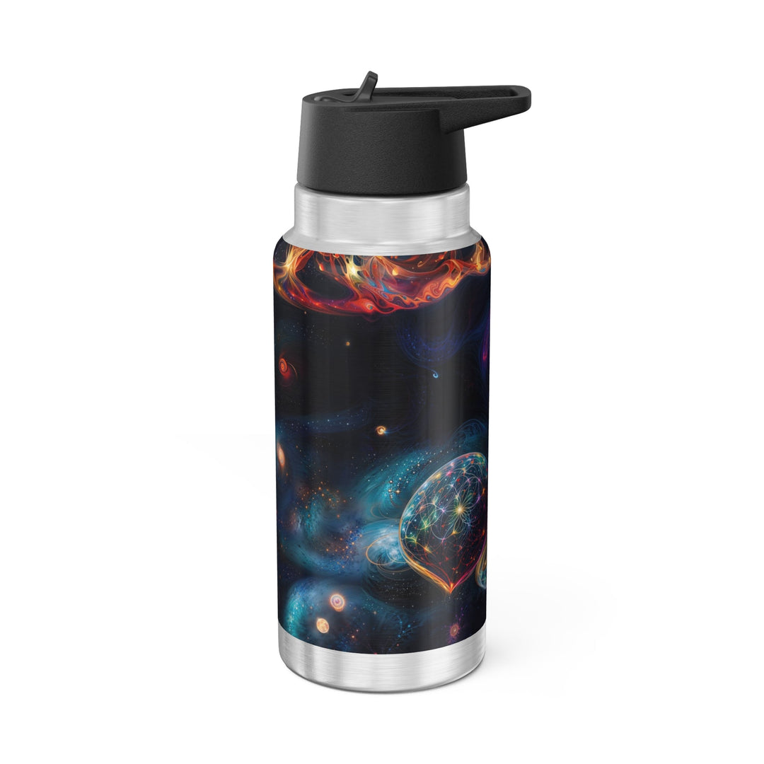 Cosmic Vibrant Tapestry - Gator Tumbler 32oz - Mug - g(0D·IO) - Silver - 32oz -