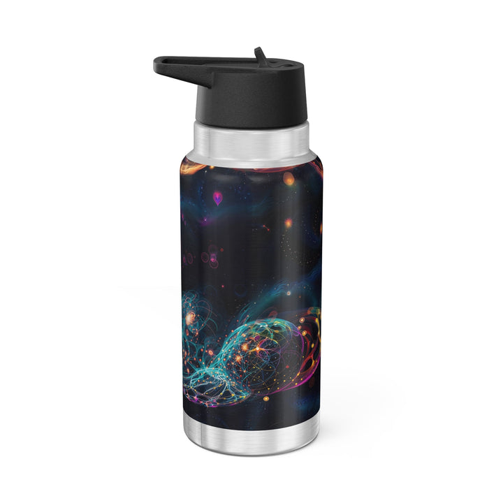 Cosmic Vibrant Tapestry - Gator Tumbler 32oz - Mug - g(0D·IO) - Silver - 32oz -